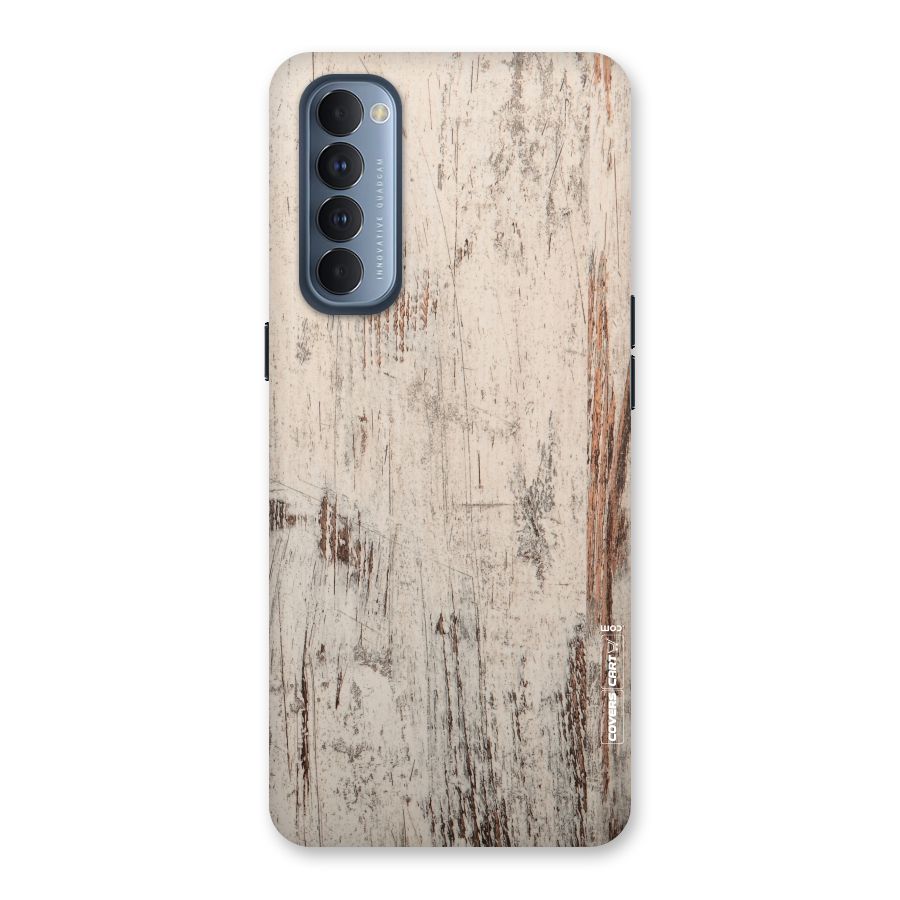 Rugged Wooden Texture Back Case for Reno4 Pro