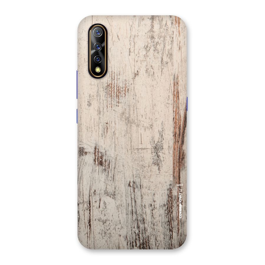 Rugged Wooden Texture Back Case for Vivo S1