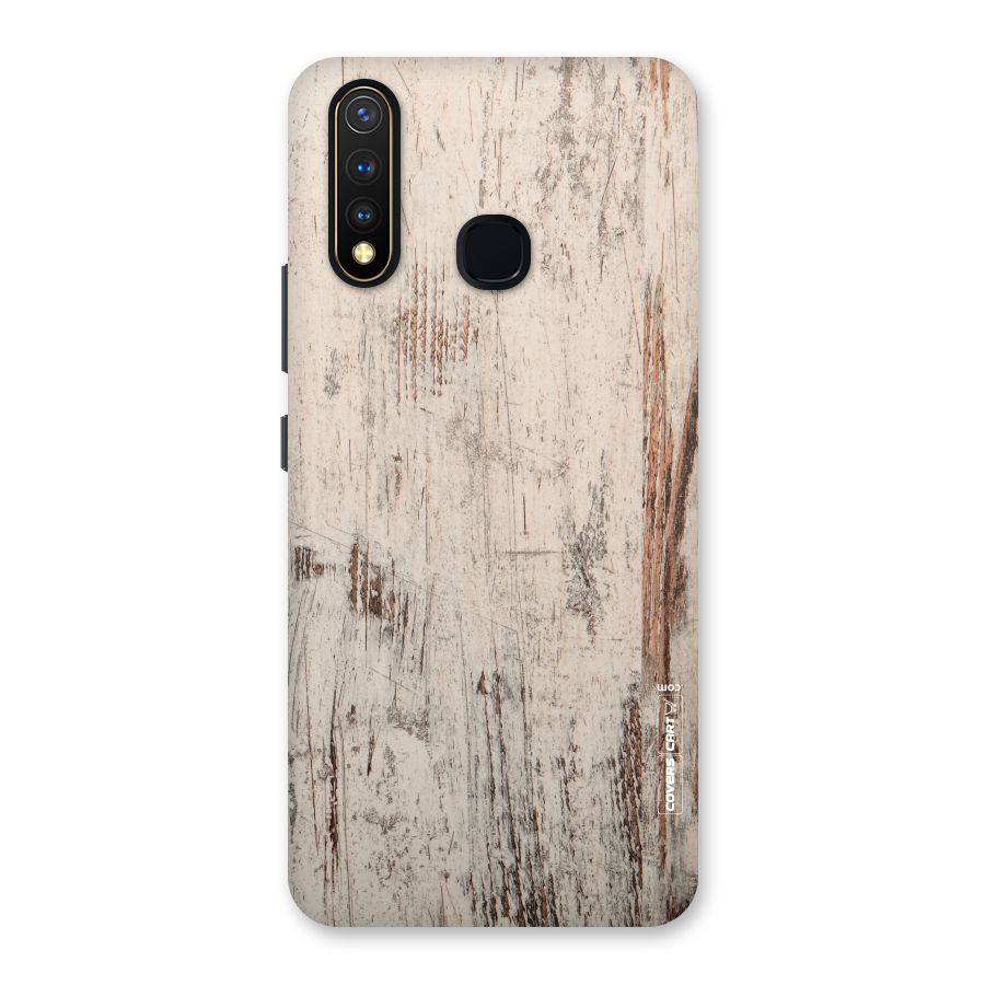Rugged Wooden Texture Back Case for Vivo U20