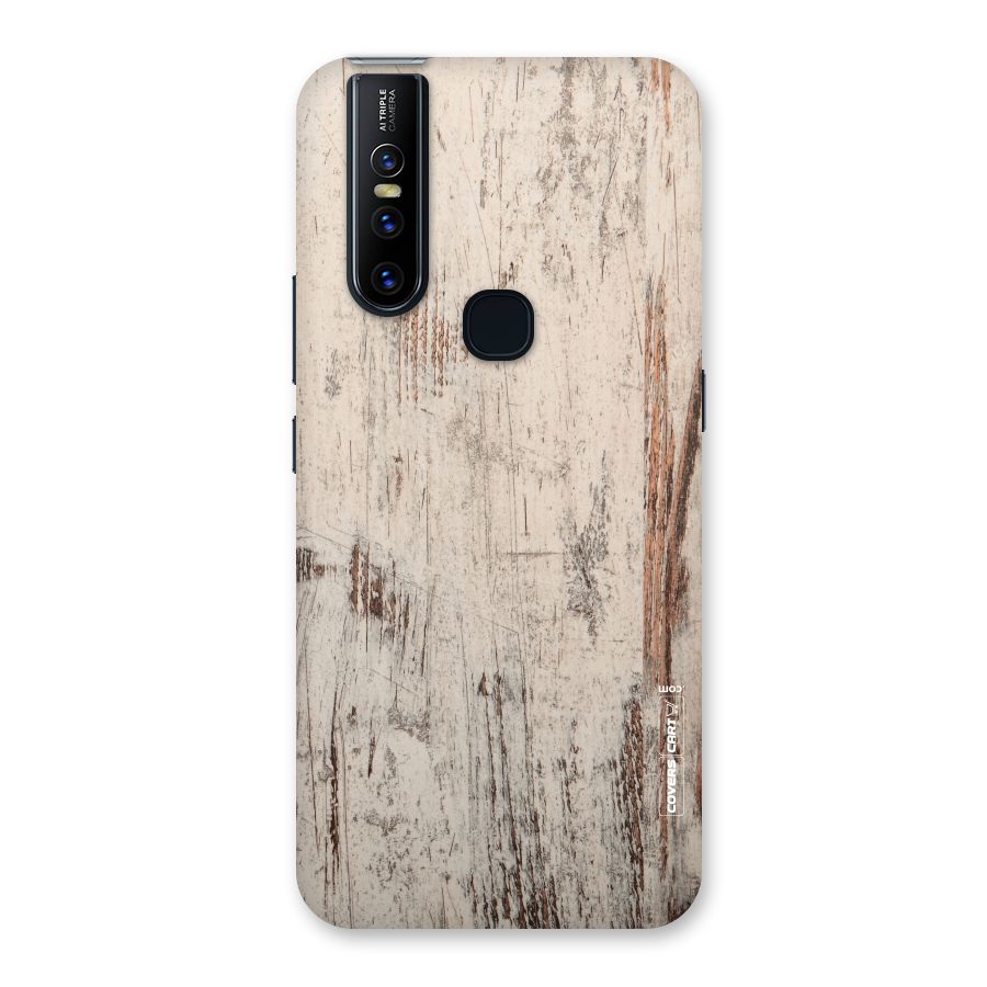 Rugged Wooden Texture Back Case for Vivo V15