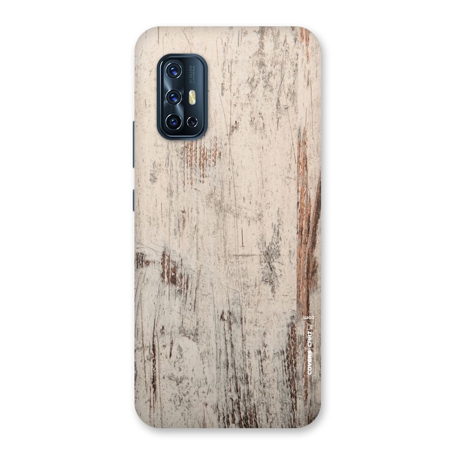 Rugged Wooden Texture Back Case for Vivo V17