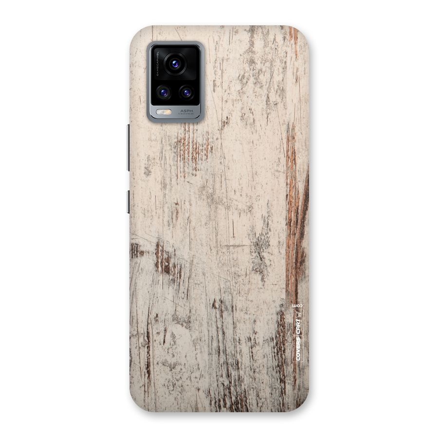 Rugged Wooden Texture Back Case for Vivo V20