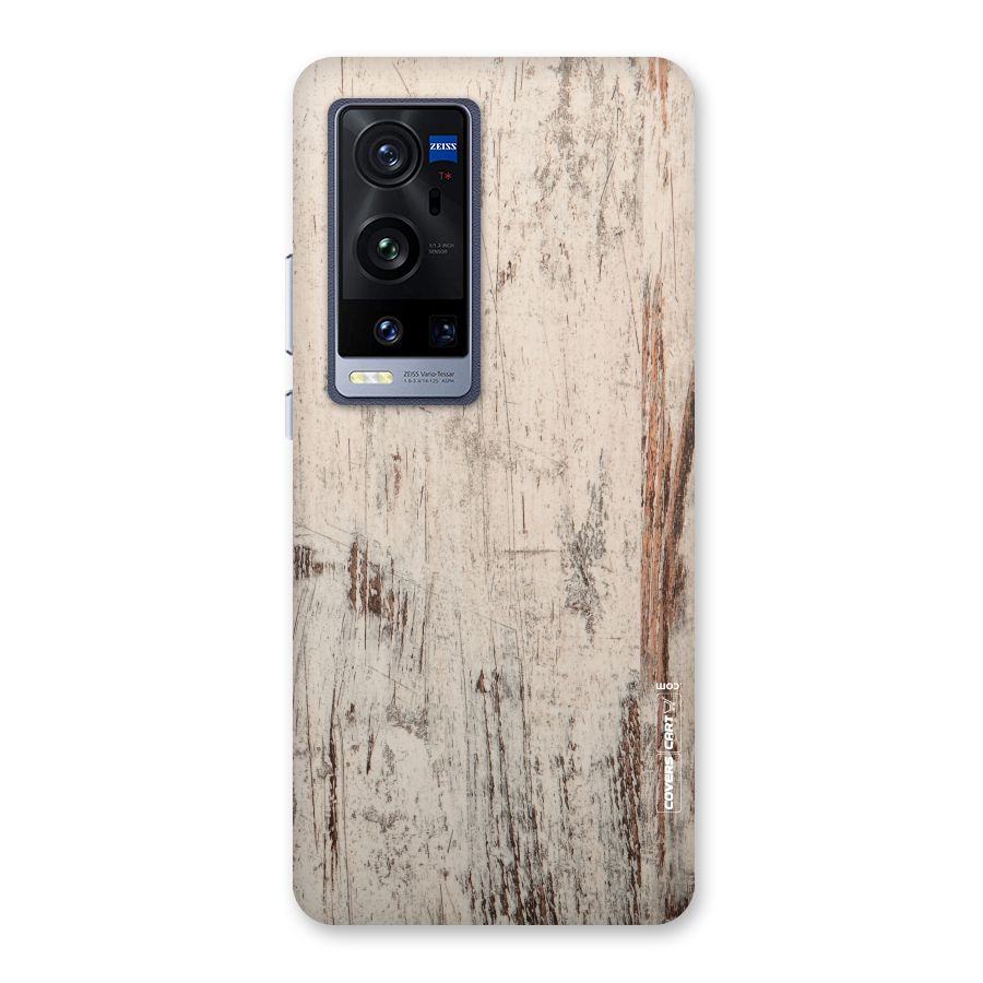 Rugged Wooden Texture Back Case for Vivo X60 Pro Plus