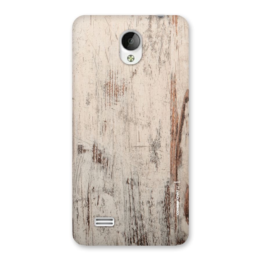 Rugged Wooden Texture Back Case for Vivo Y21