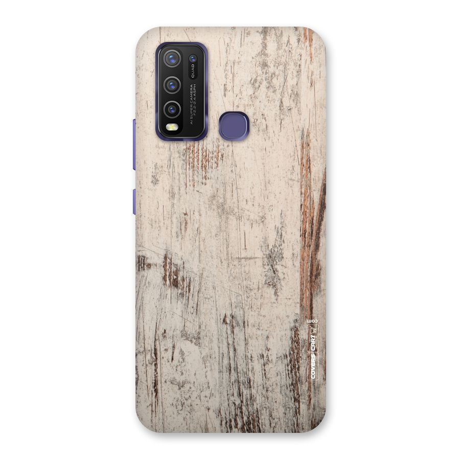 Rugged Wooden Texture Back Case for Vivo Y30