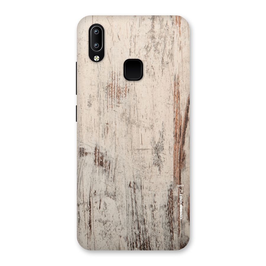 Rugged Wooden Texture Back Case for Vivo Y93