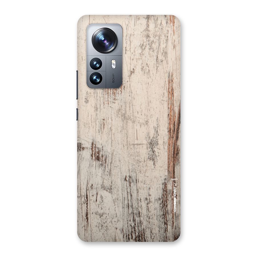 Rugged Wooden Texture Back Case for Xiaomi 12 Pro