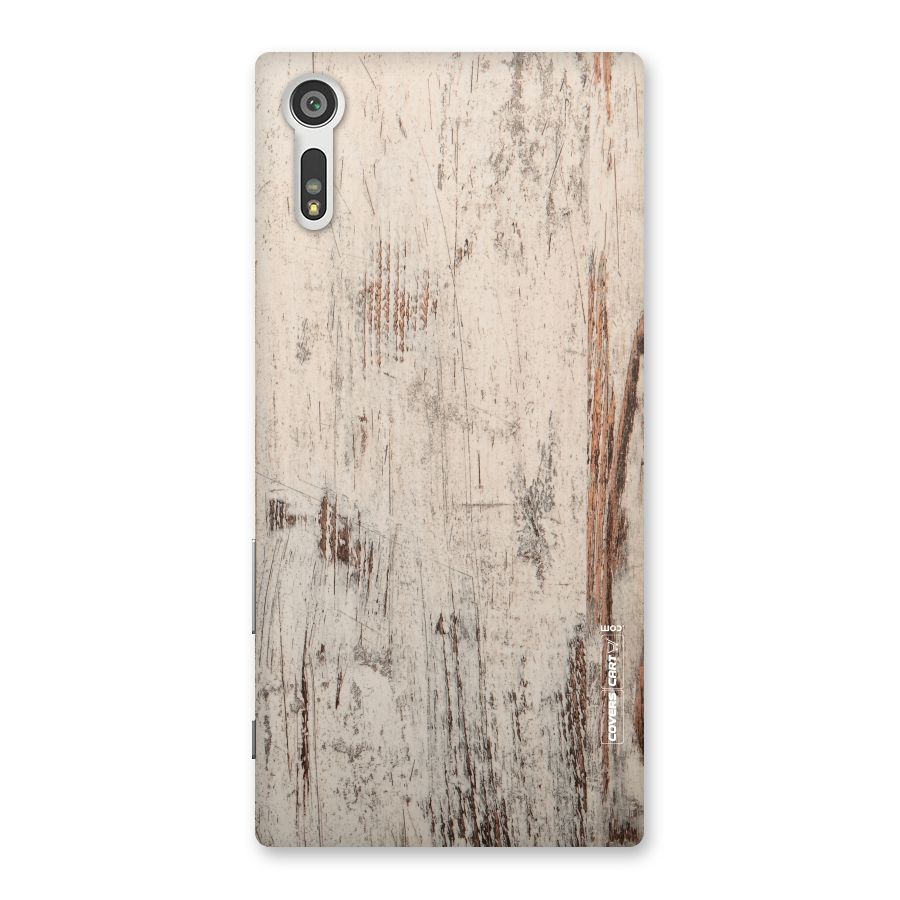 Rugged Wooden Texture Back Case for Xperia XZ