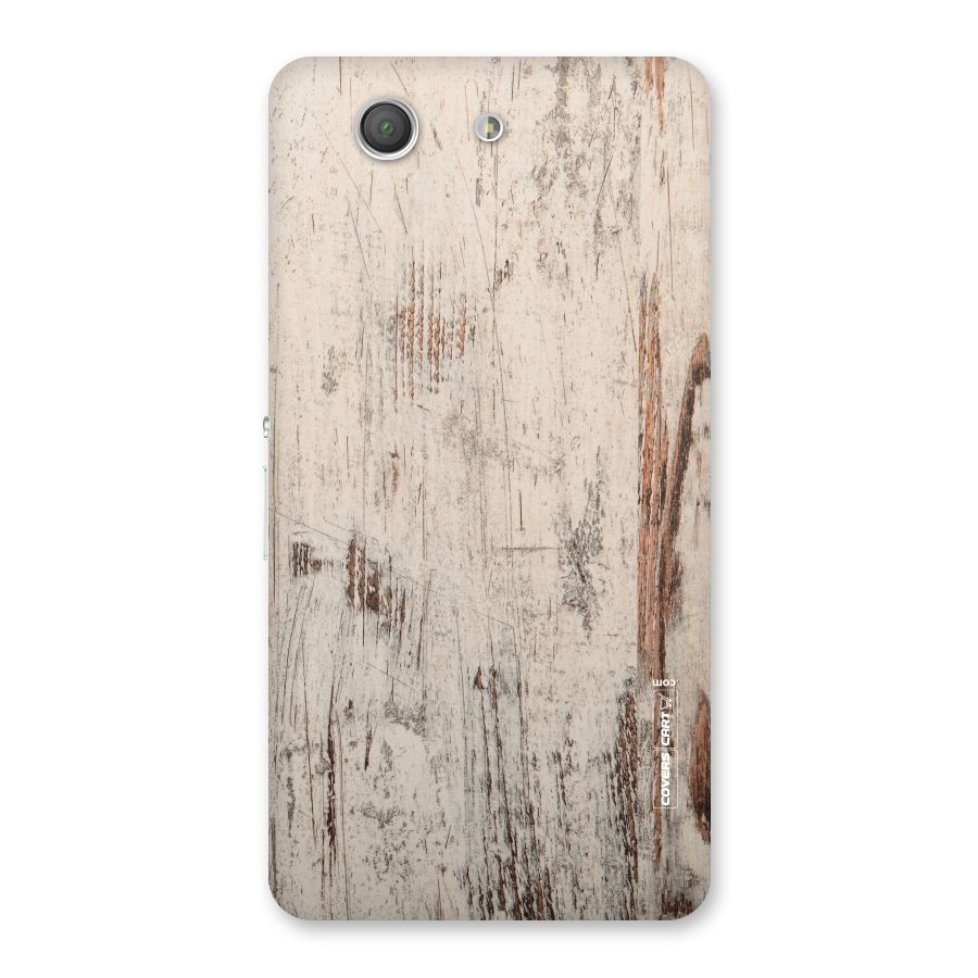 Rugged Wooden Texture Back Case for Xperia Z3 Compact