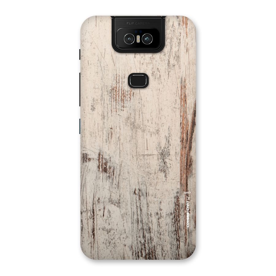 Rugged Wooden Texture Back Case for Zenfone 6z