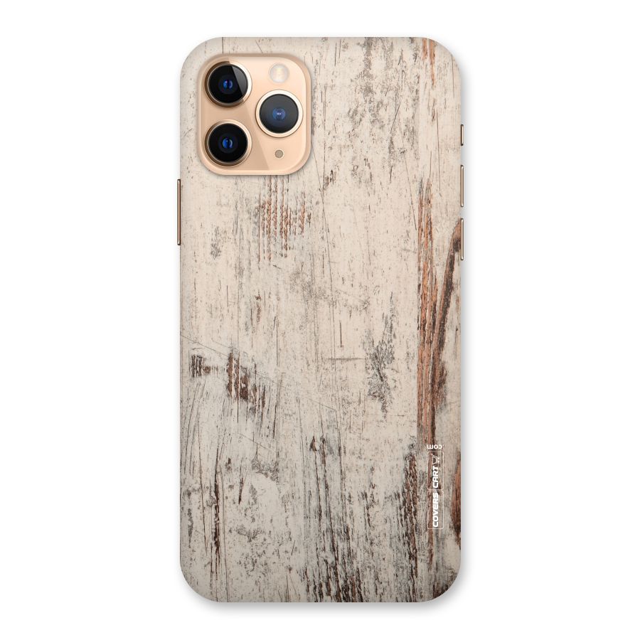 Rugged Wooden Texture Back Case for iPhone 11 Pro