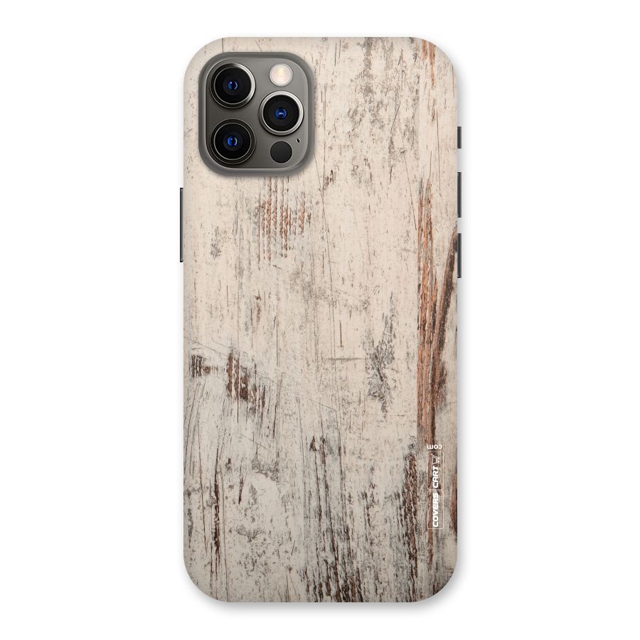 Rugged Wooden Texture Back Case for iPhone 12 Pro