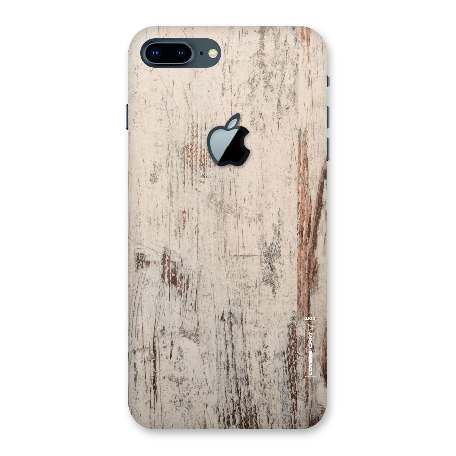 Rugged Wooden Texture Back Case for iPhone 7 Plus Apple Cut