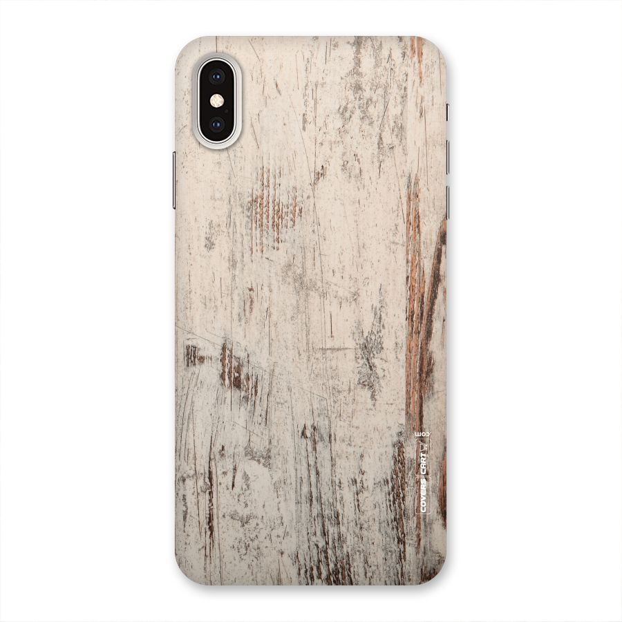Rugged Wooden Texture Back Case for iPhone XS Max