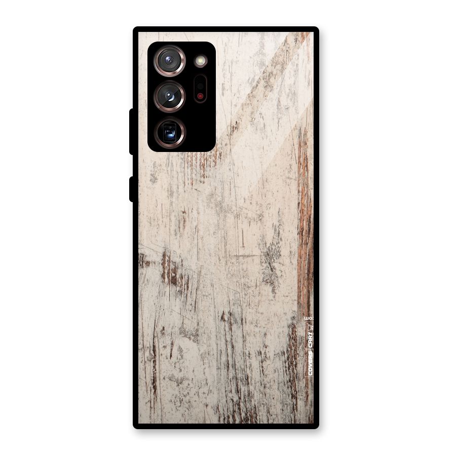Rugged Wooden Texture Glass Back Case for Galaxy Note 20 Ultra