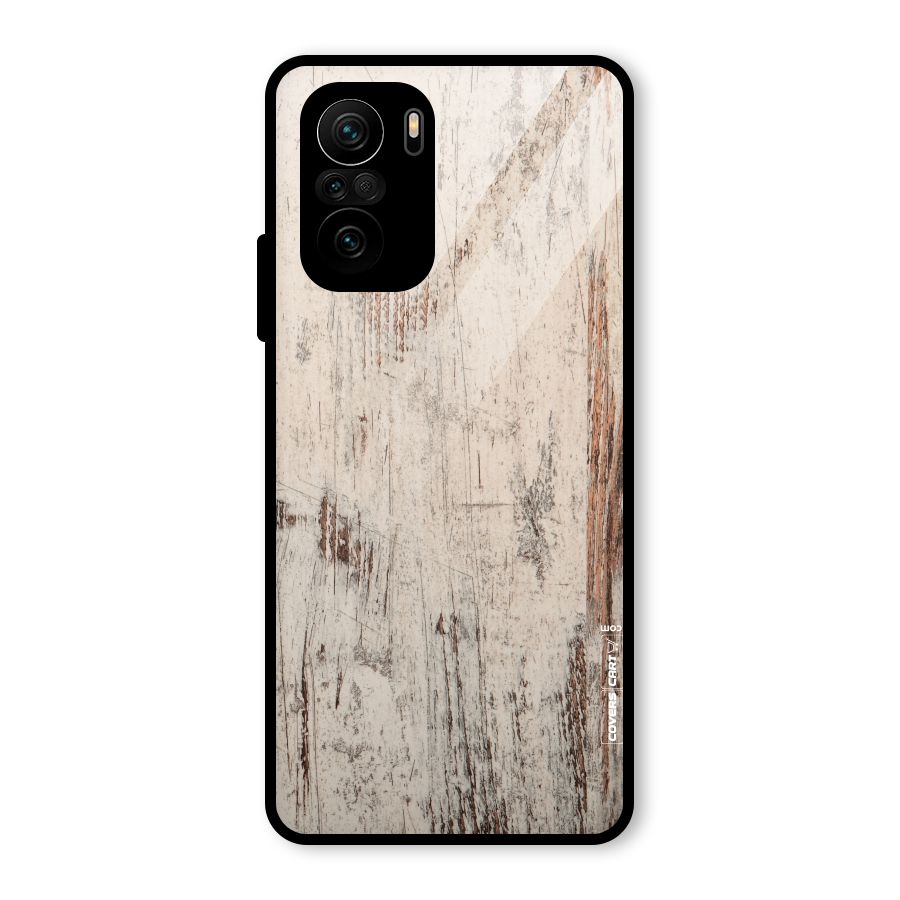 Rugged Wooden Texture Glass Back Case for Mi 11X Pro