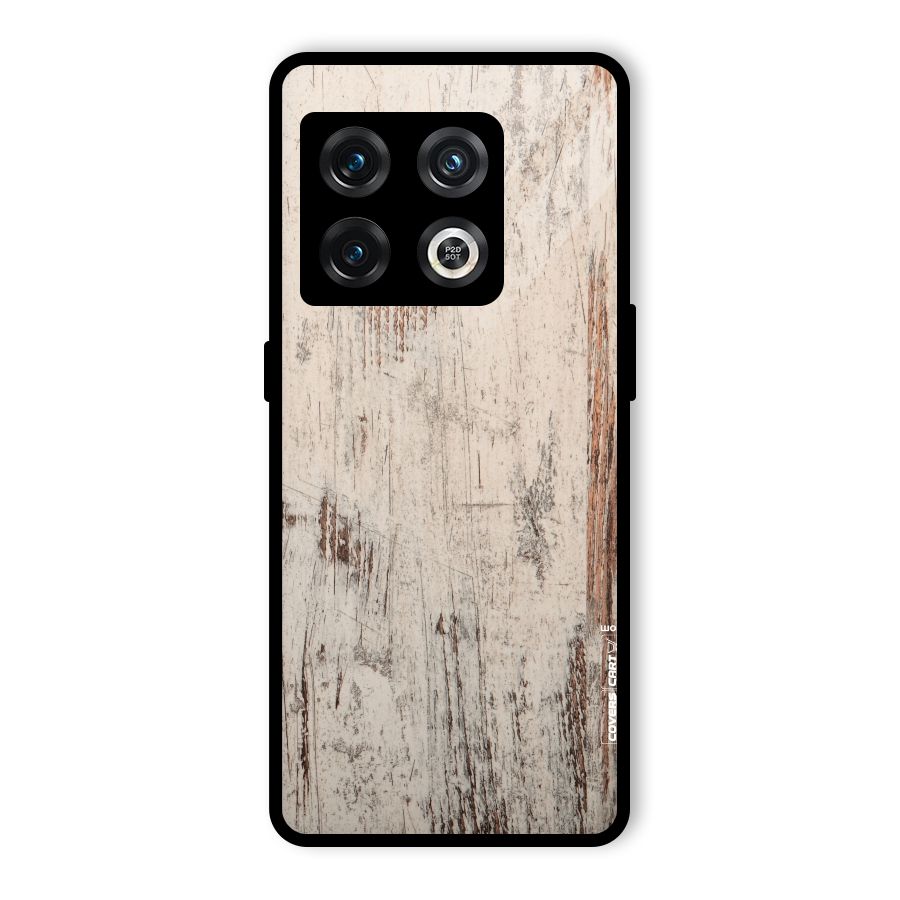 Rugged Wooden Texture Glass Back Case for OnePlus 10 Pro 5G
