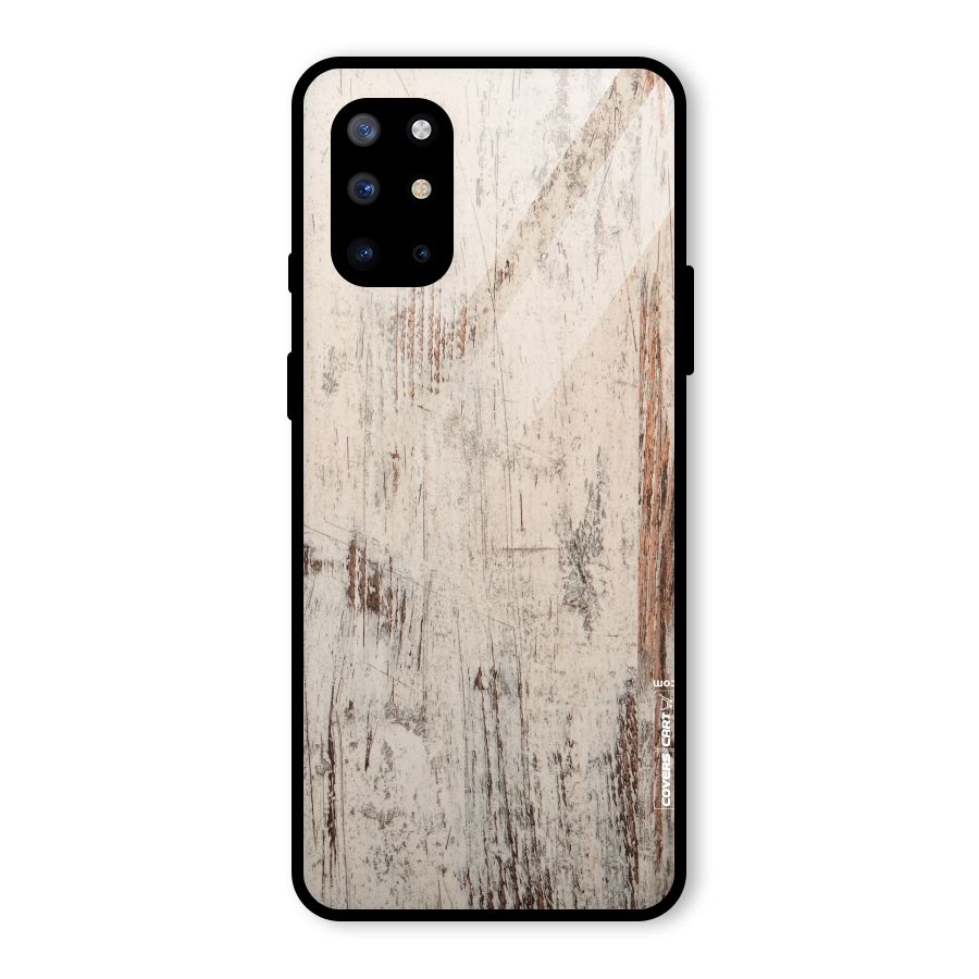 Rugged Wooden Texture Glass Back Case for OnePlus 8T