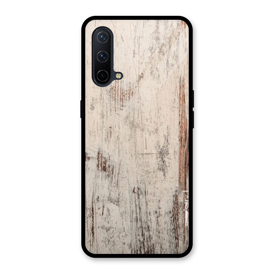 Rugged Wooden Texture Glass Back Case for OnePlus Nord CE 5G