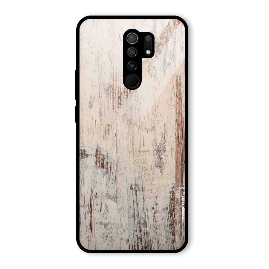 Rugged Wooden Texture Glass Back Case for Poco M2