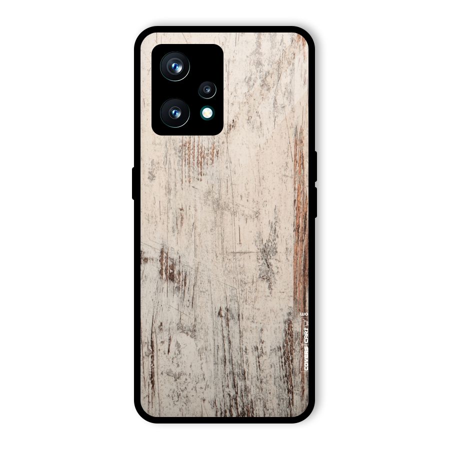 Rugged Wooden Texture Glass Back Case for Realme 9 Pro Plus 5G