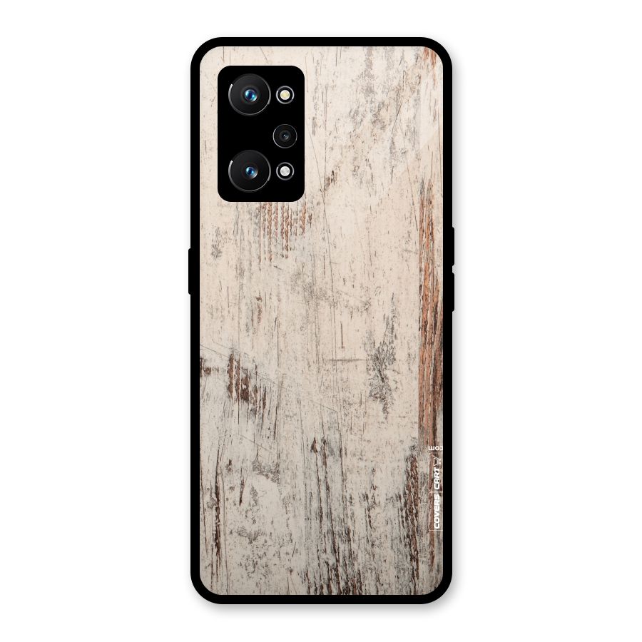Rugged Wooden Texture Glass Back Case for Realme GT Neo 3T
