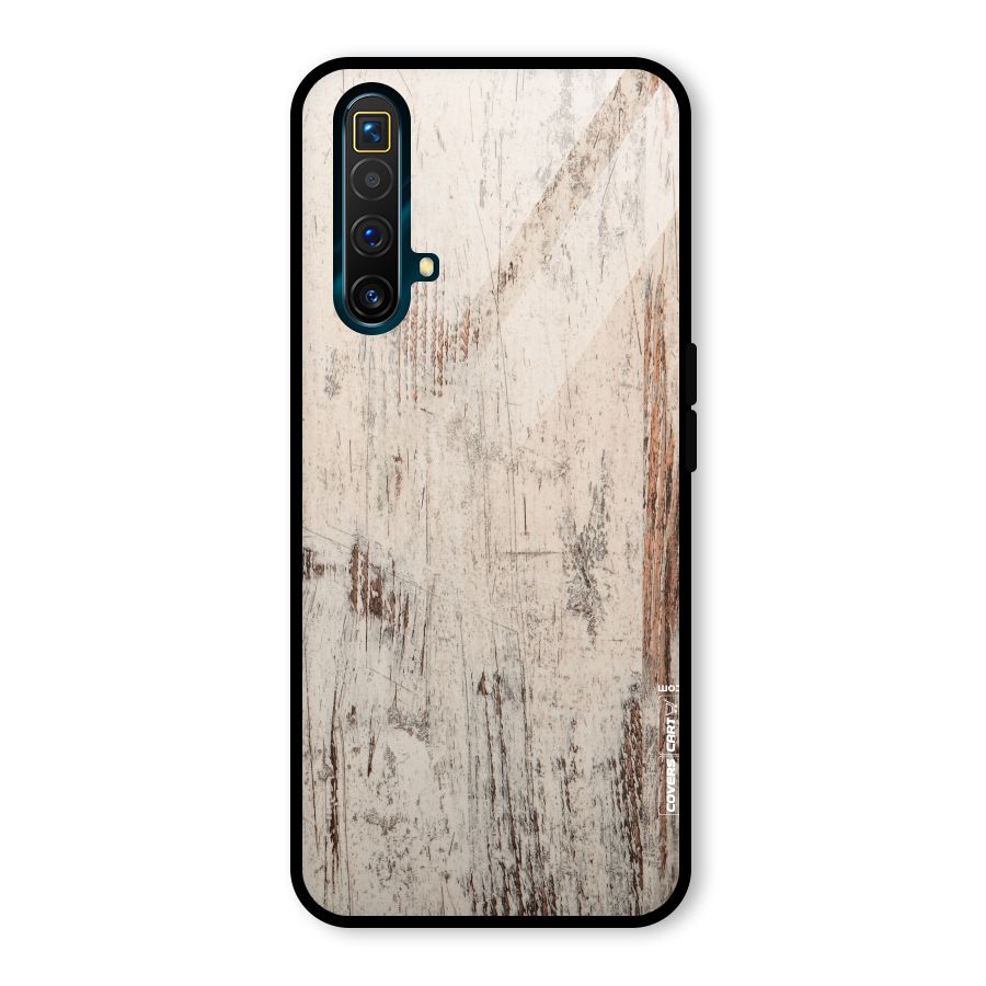 Rugged Wooden Texture Glass Back Case for Realme X3 SuperZoom