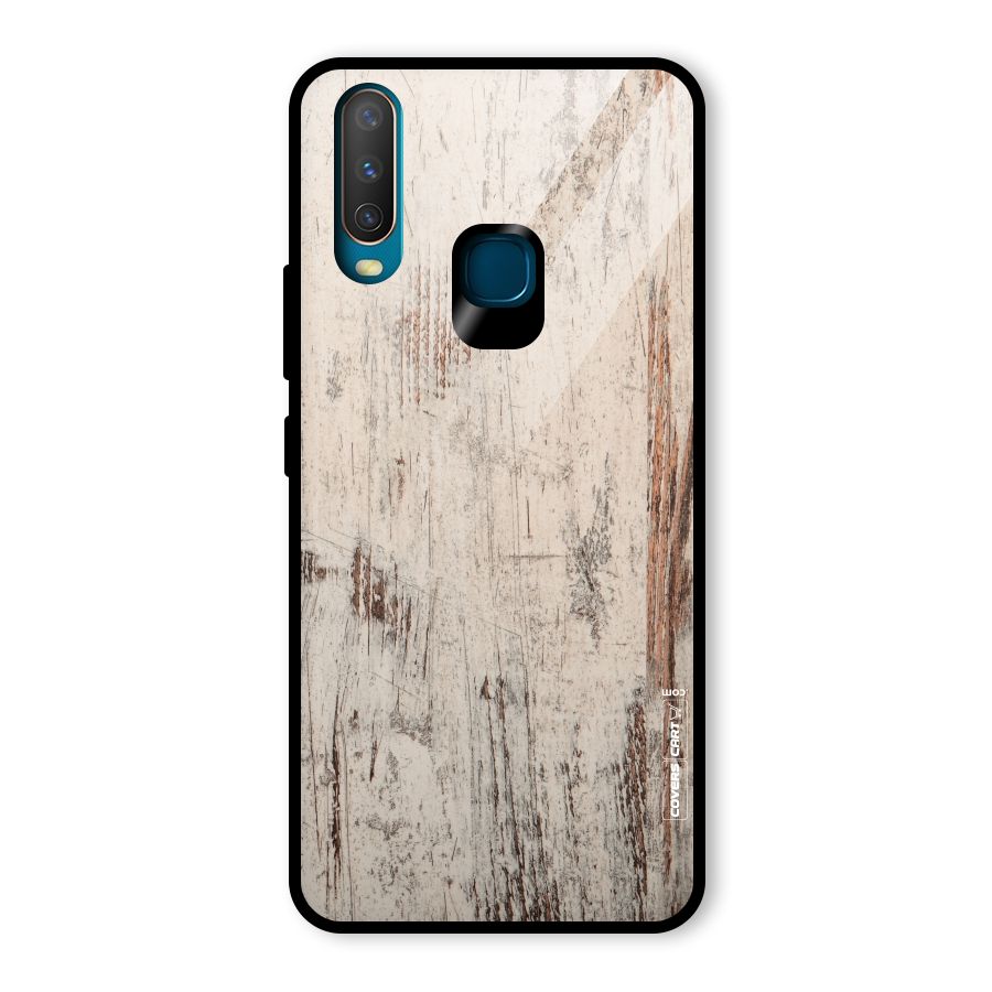 Rugged Wooden Texture Glass Back Case for Vivo U10
