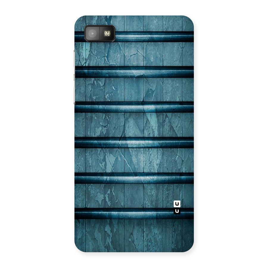 Rustic Blue Shelf Back Case for Blackberry Z10