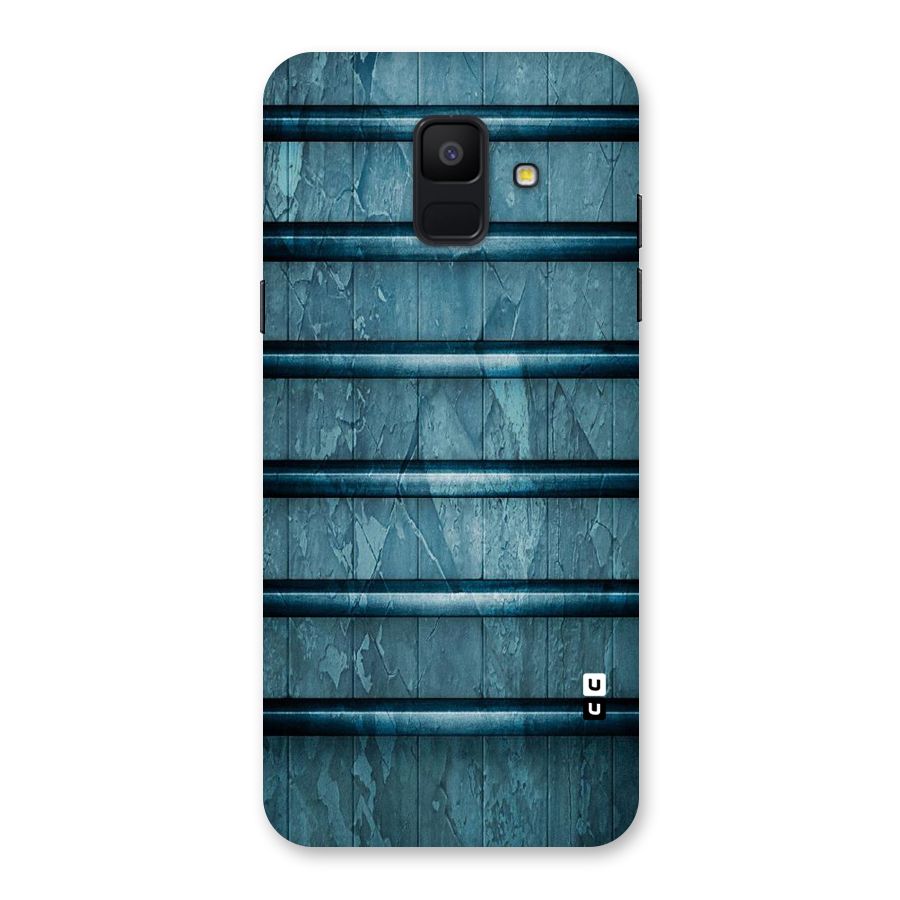Rustic Blue Shelf Back Case for Galaxy A6 (2018)