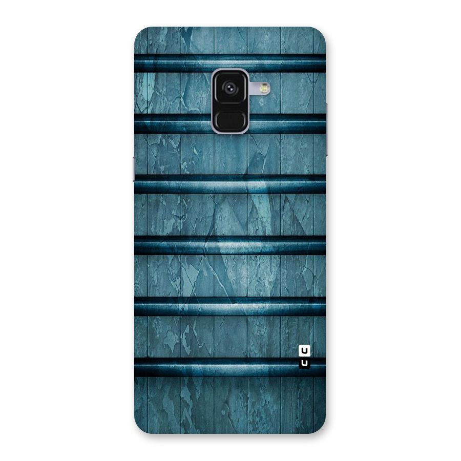 Rustic Blue Shelf Back Case for Galaxy A8 Plus