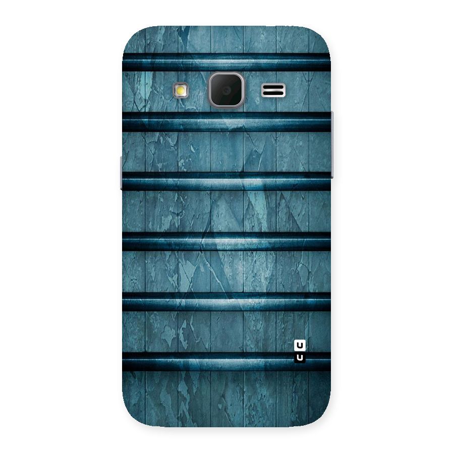 Rustic Blue Shelf Back Case for Galaxy Core Prime