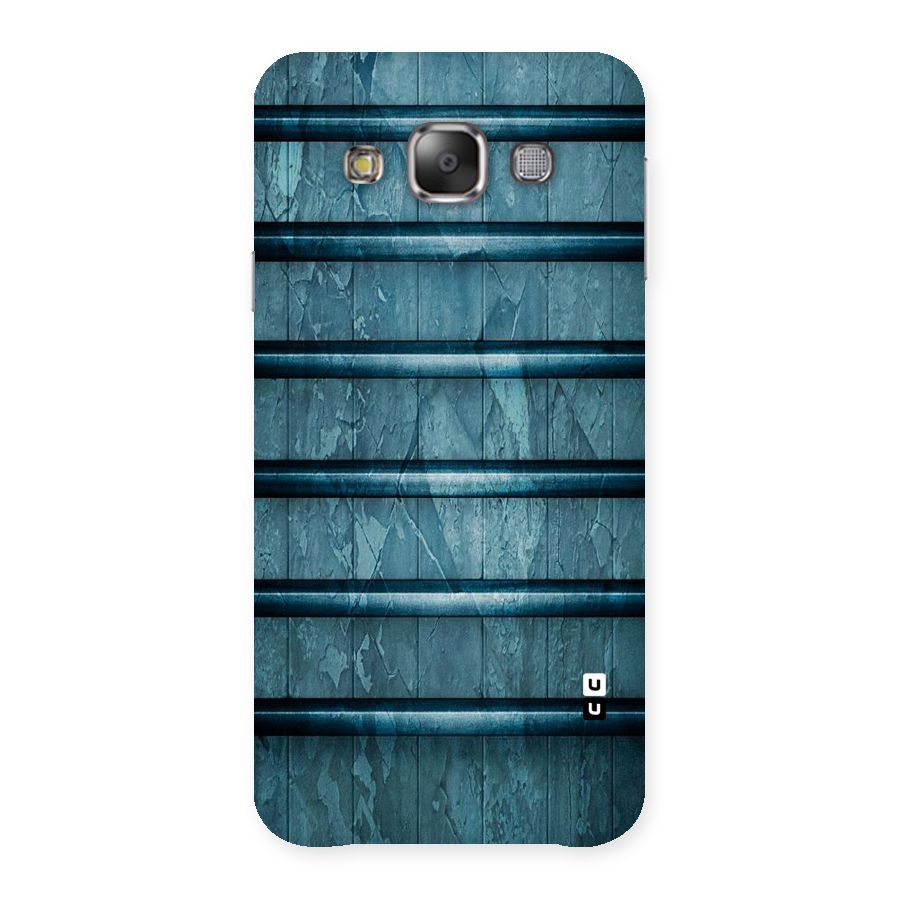 Rustic Blue Shelf Back Case for Galaxy E7