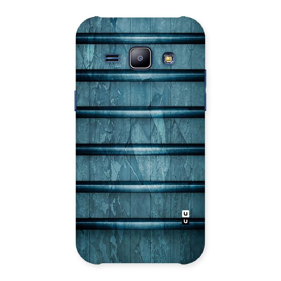 Rustic Blue Shelf Back Case for Galaxy J1