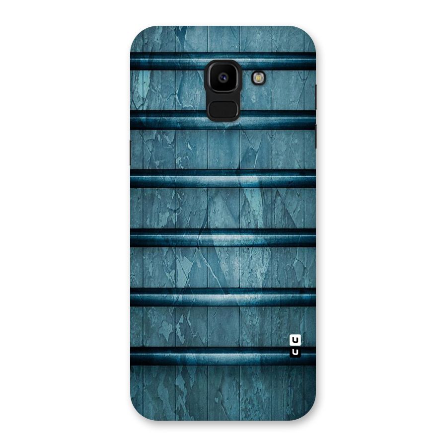 Rustic Blue Shelf Back Case for Galaxy J6
