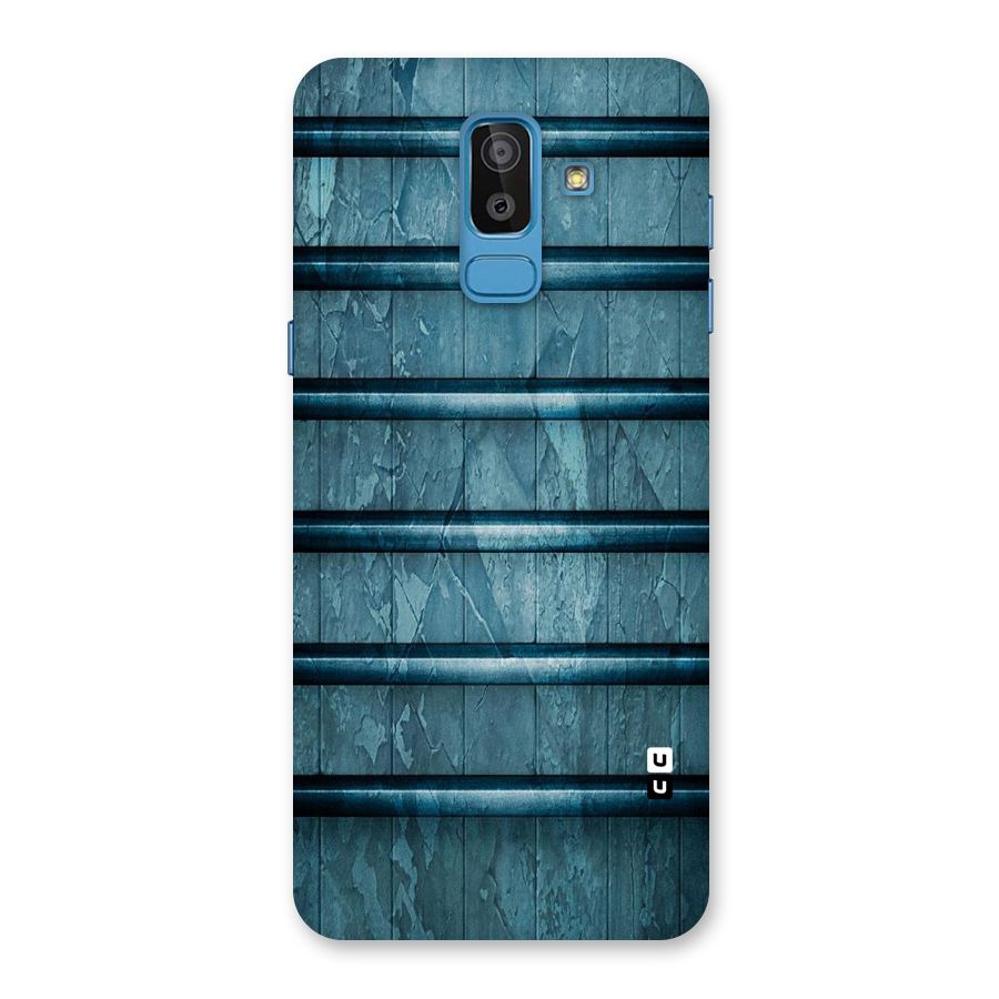 Rustic Blue Shelf Back Case for Galaxy J8