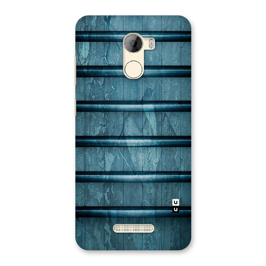 Rustic Blue Shelf Back Case for Gionee A1 LIte