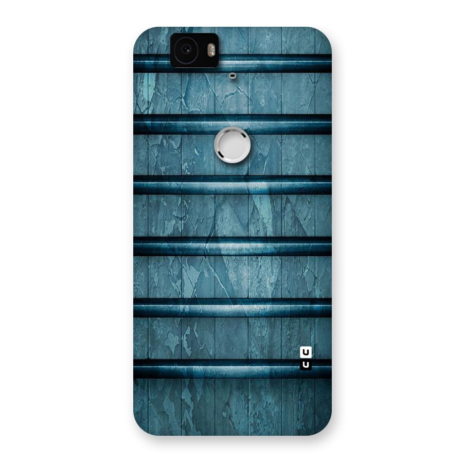 Rustic Blue Shelf Back Case for Google Nexus-6P