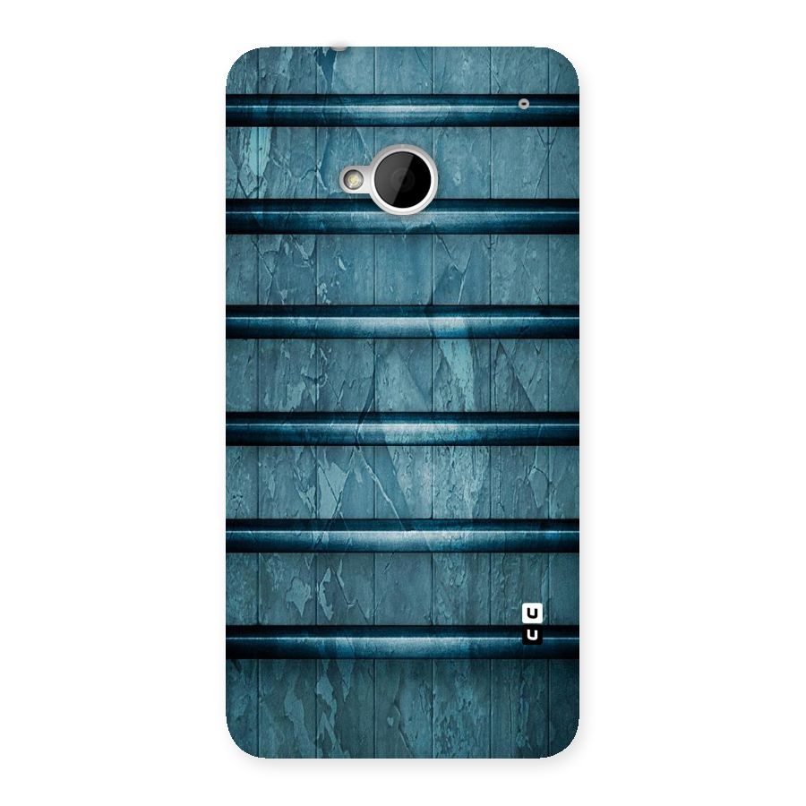 Rustic Blue Shelf Back Case for HTC One M7