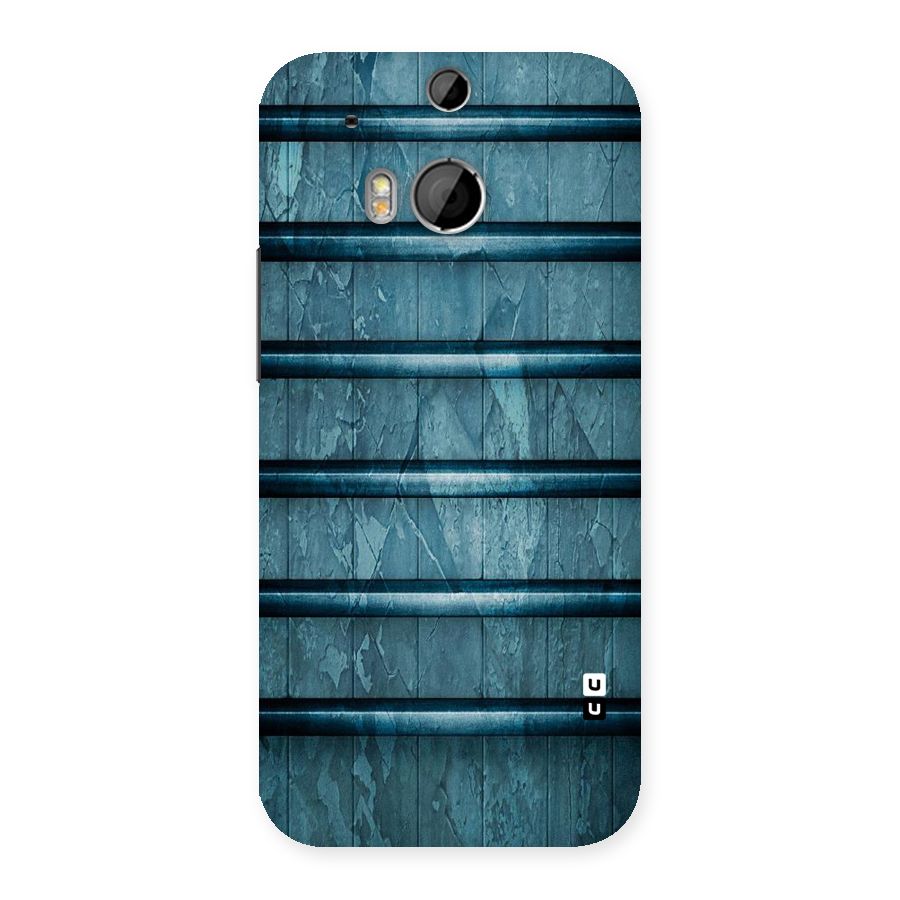 Rustic Blue Shelf Back Case for HTC One M8