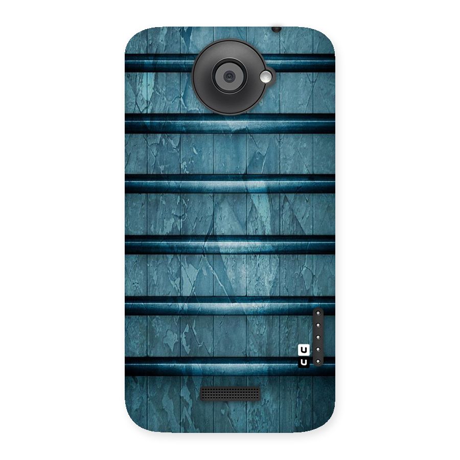 Rustic Blue Shelf Back Case for HTC One X