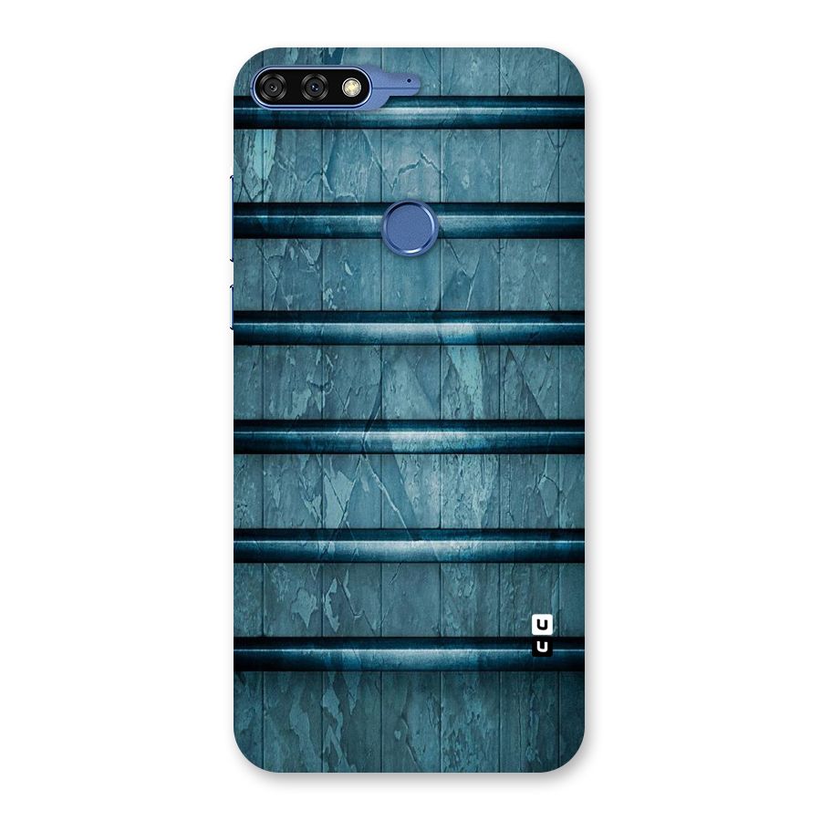 Rustic Blue Shelf Back Case for Honor 7C