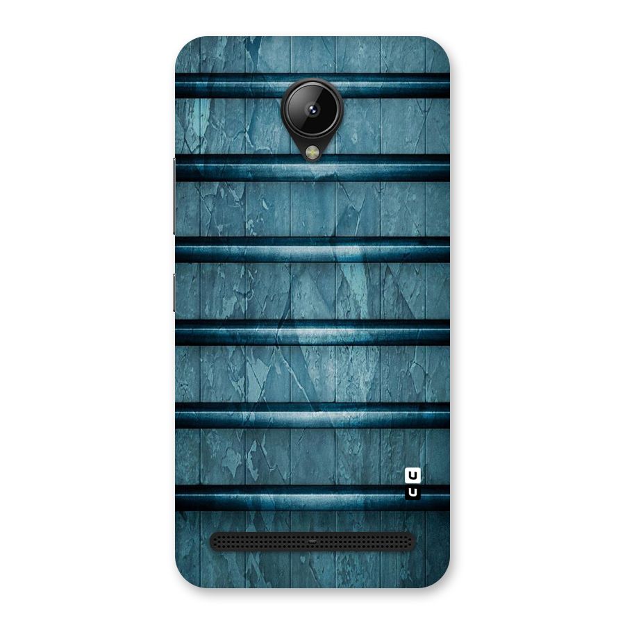 Rustic Blue Shelf Back Case for Lenovo C2