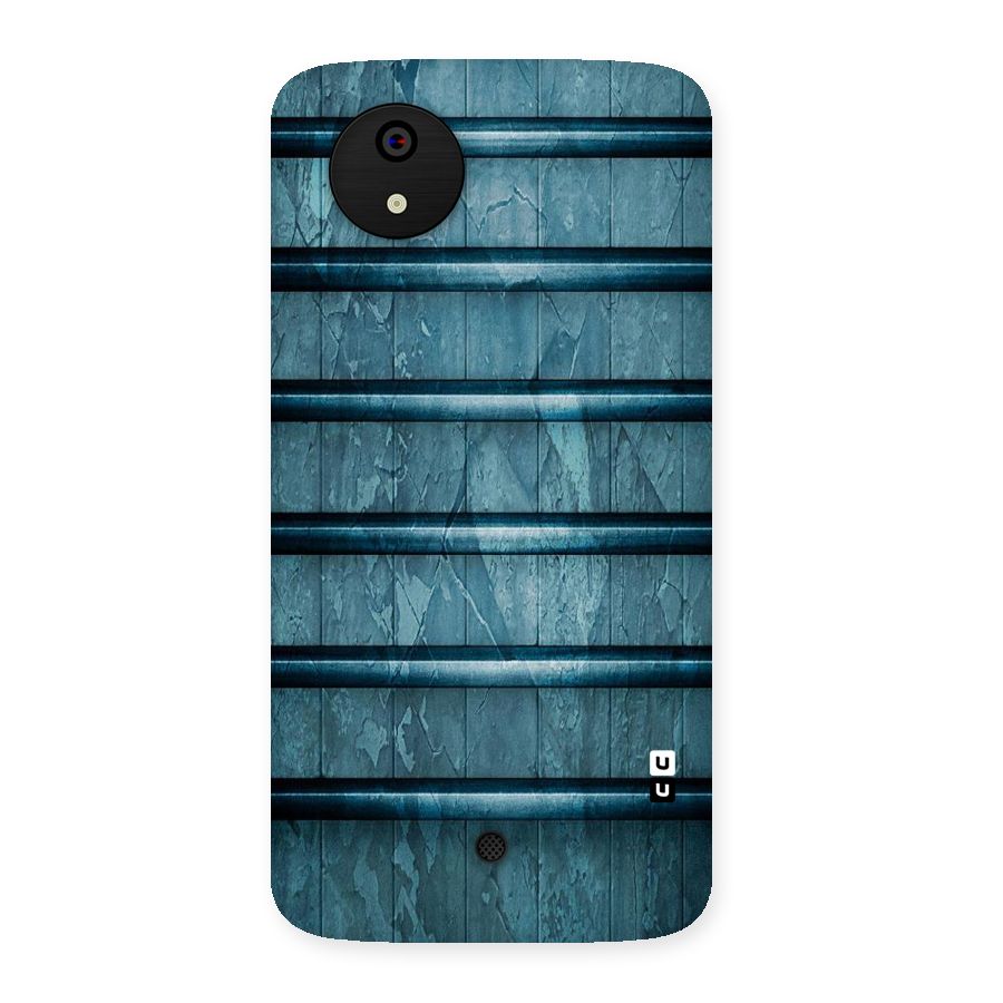 Rustic Blue Shelf Back Case for Micromax Canvas A1