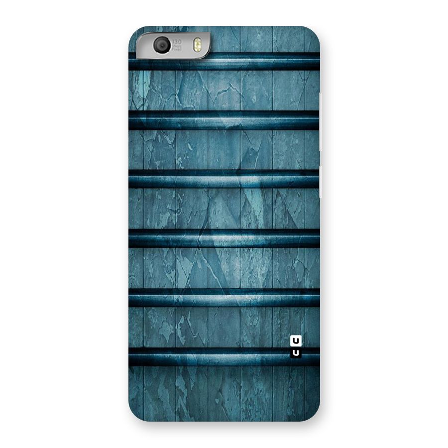 Rustic Blue Shelf Back Case for Micromax Canvas Knight 2