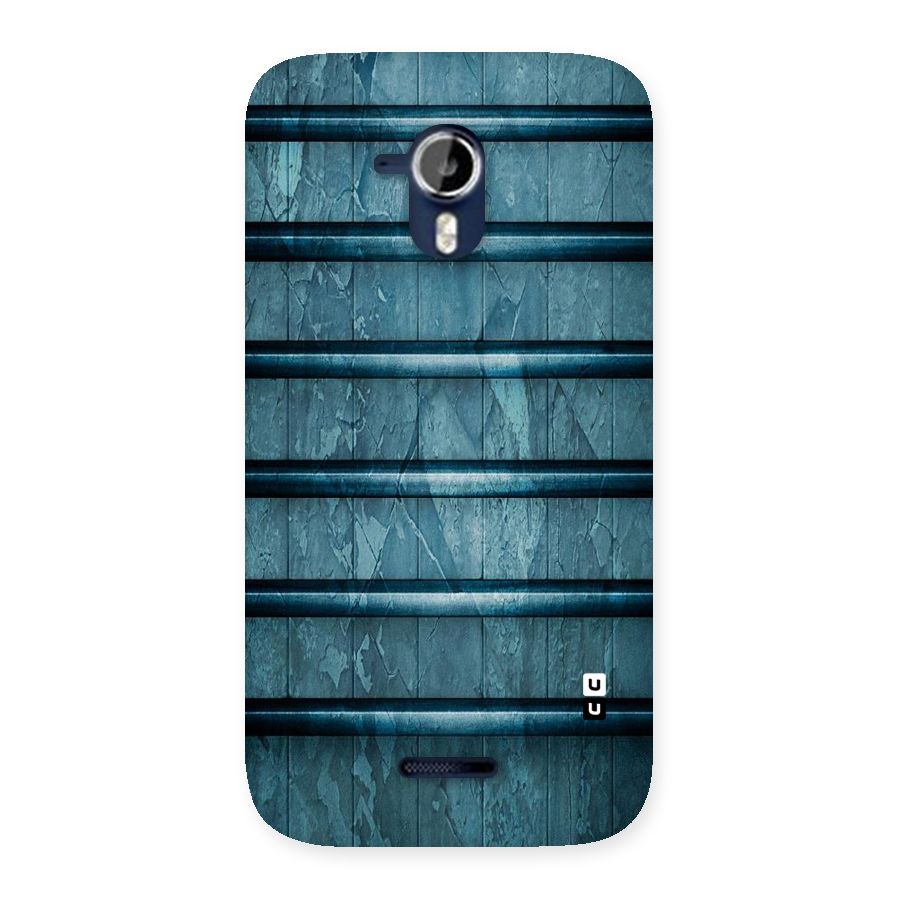 Rustic Blue Shelf Back Case for Micromax Canvas Magnus A117