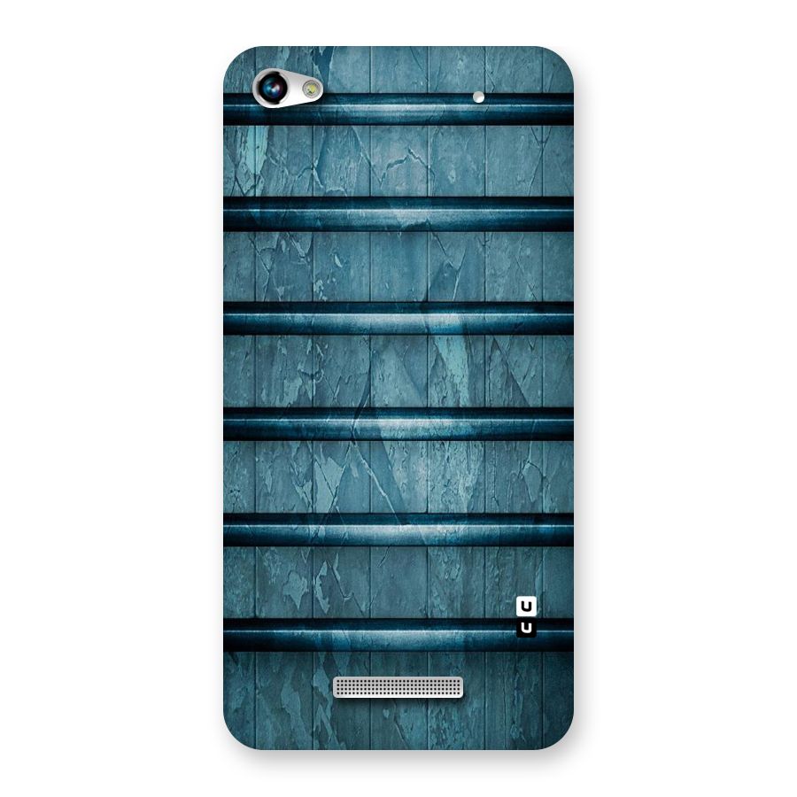 Rustic Blue Shelf Back Case for Micromax Hue 2