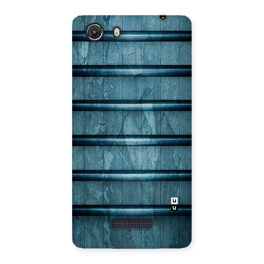 Rustic Blue Shelf Back Case for Micromax Unite 3