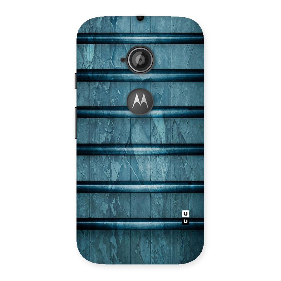 Rustic Blue Shelf Back Case for Moto E 2nd Gen