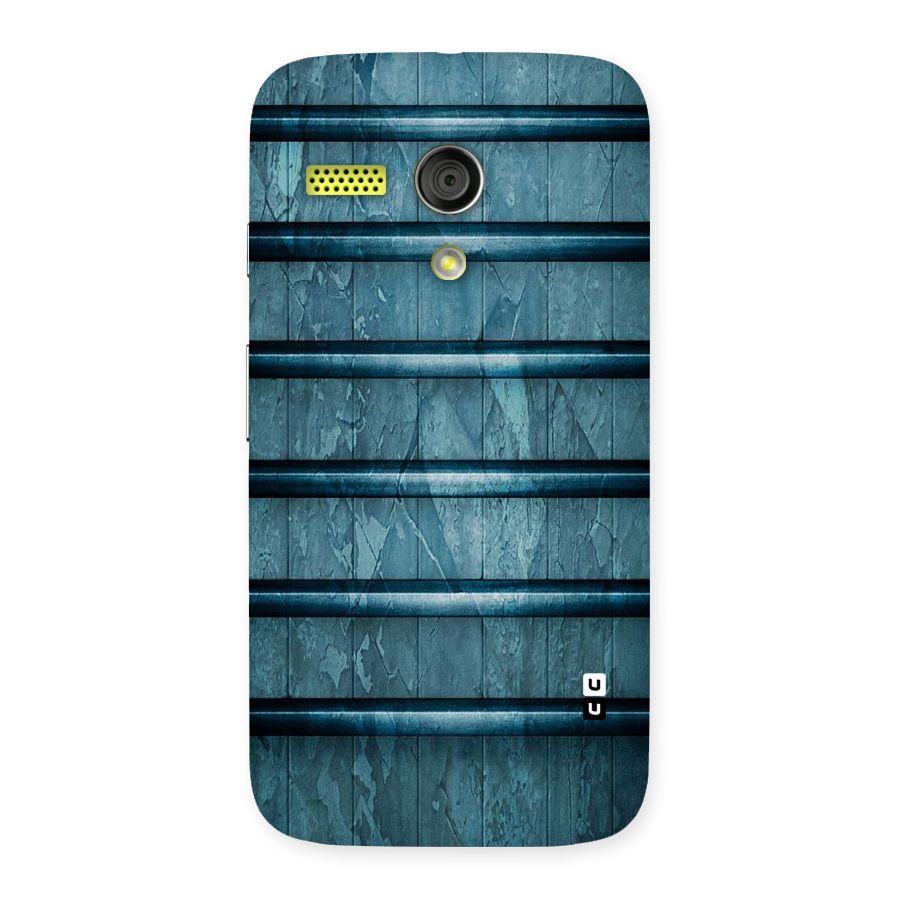 Rustic Blue Shelf Back Case for Moto G